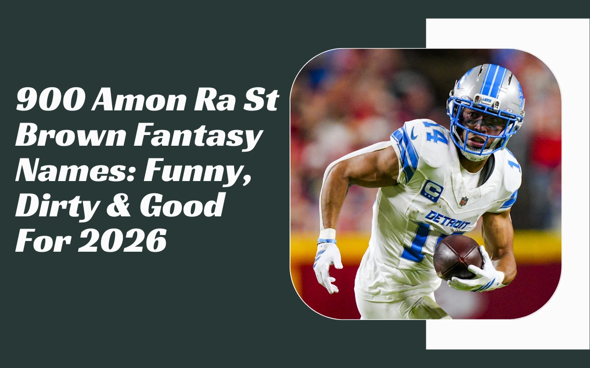 Amon Ra St Brown Fantasy Names