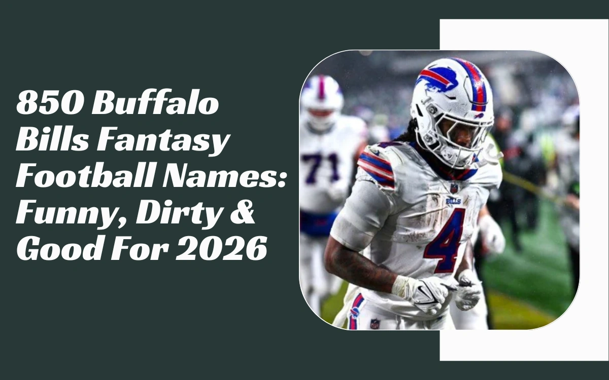 Buffalo Bills Fantasy Football Names
