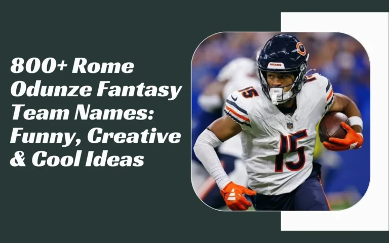 Rome Odunze Fantasy Team Names