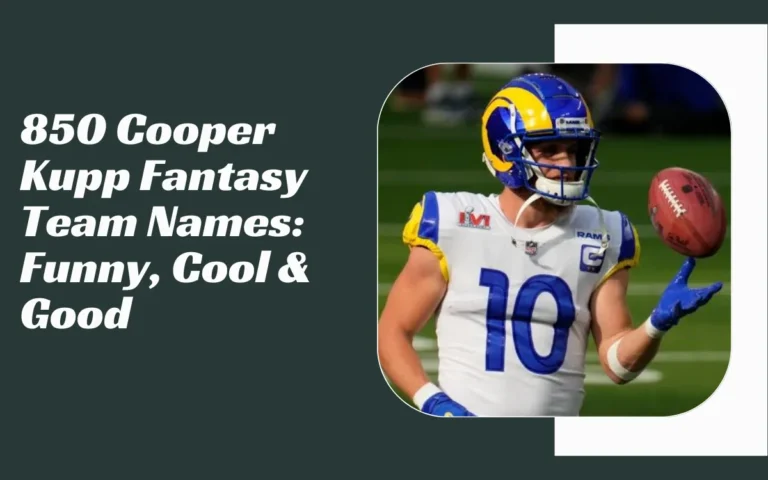 Cooper Kupp Fantasy Team Names